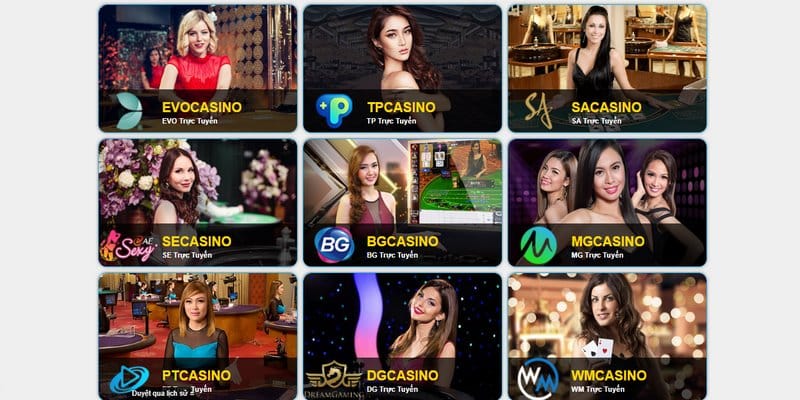 Hệ thống nhiều sảnh cược casino 99OK hiện đại